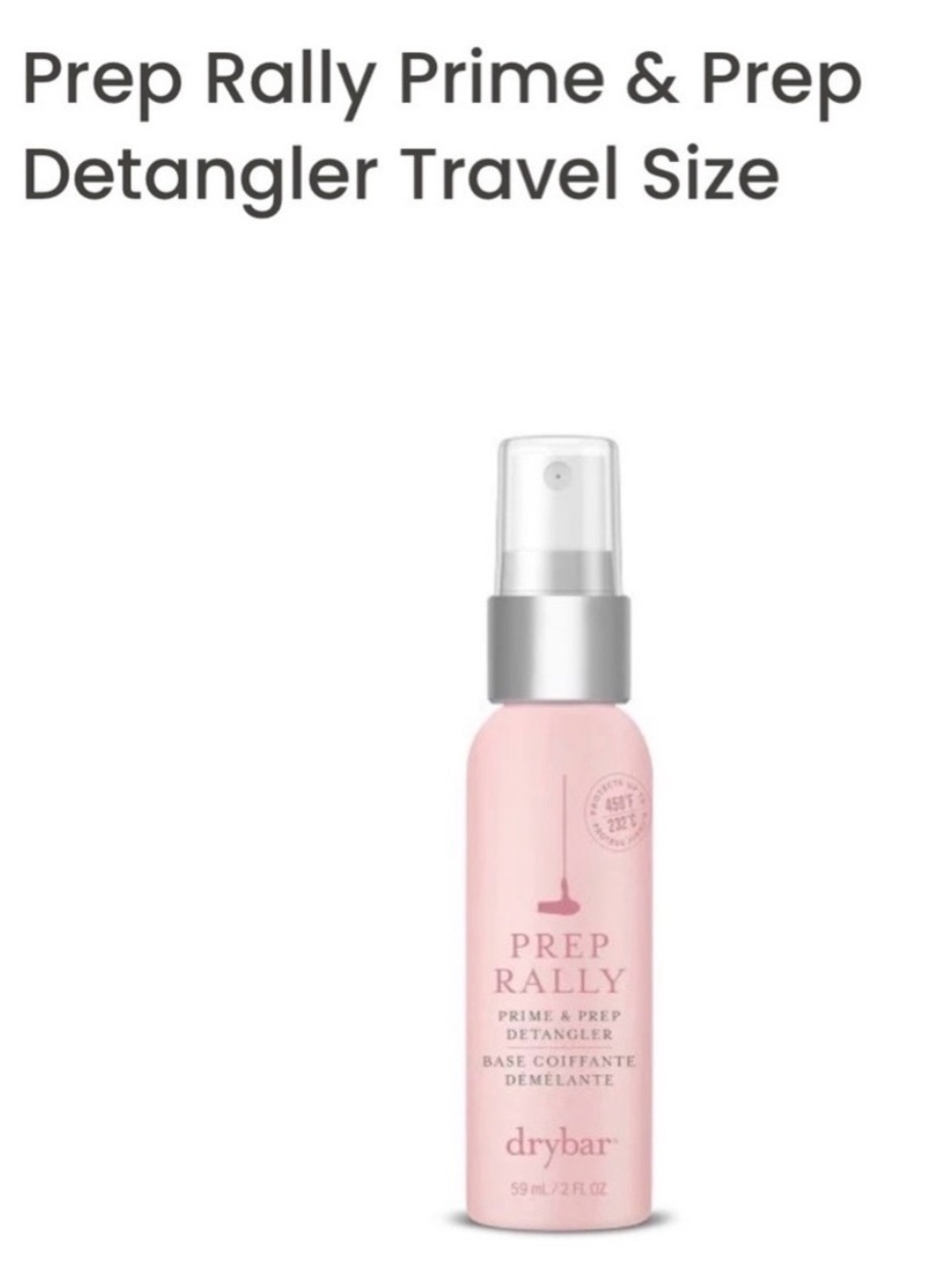 Drybar Prep Rally Detangler NWT